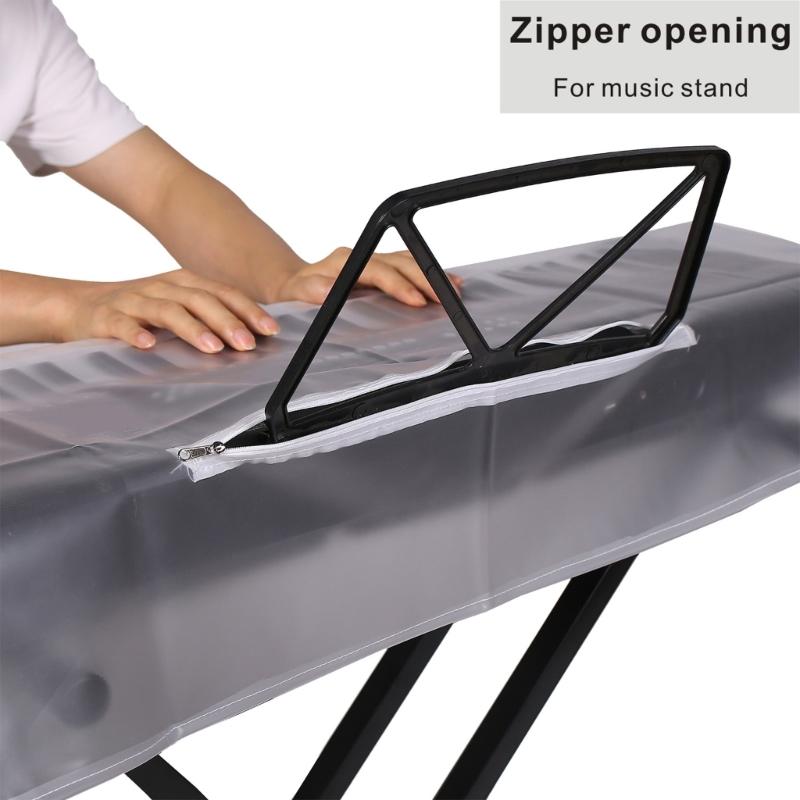 Piano Keyboard Dust Cover, 61/ 88 Keys Protective Dust Cover Key Cover for Electronic Keyboard Digital Piano Dust Cover