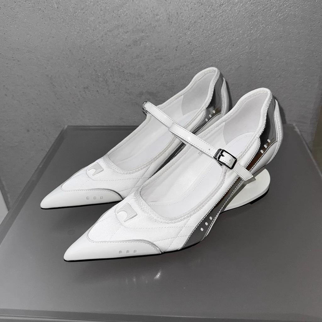 Fashion Special-shaped Pointed Heel High-heeled Shoes for Women In Autumn, New Elegant and Shallow Mouth with Non-slip Low-top Shoes.