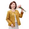 Mother's Day 2026 Elegant Floral Jacket for Middle-Aged Women - Fashionable Round Neck Top