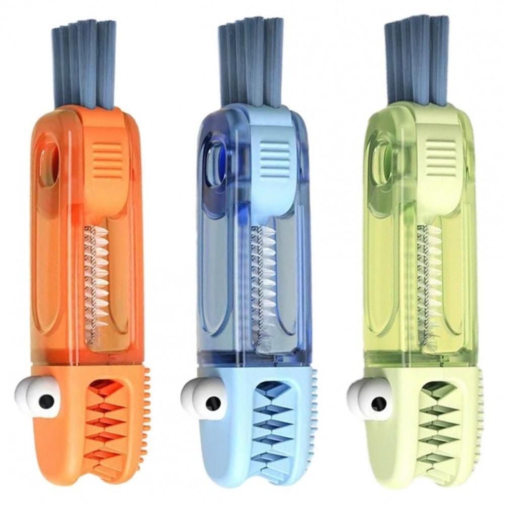 Multifunctional Bottle Gap Cleaner 3 In 1 Bottle Brush Kitchen Tool Straw Cleaning Brush  Household