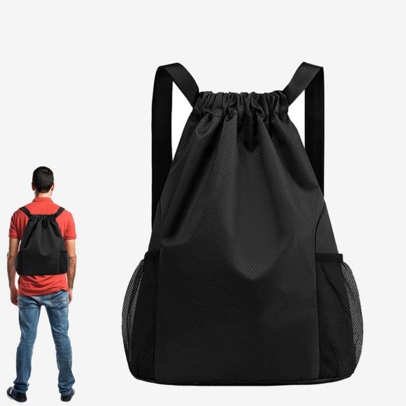 Backpacks Women Men Large Capacity Bundle Pocket Drawstring Bag For Unisex Sports Casual Backpack Solid Color Travel Bags