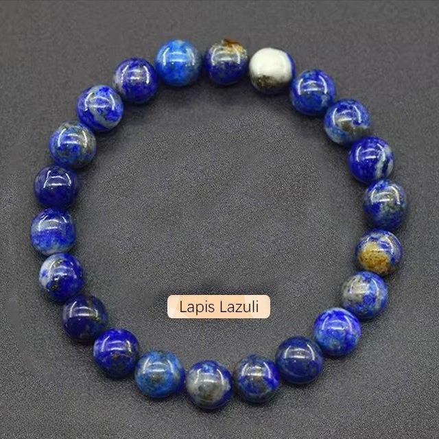 Festive Gifts Assorted Natural Stone Beaded Bracelet Set Crystal Fashion Jewelry For Men And Women Daily Wear Simple Versatile Accessory