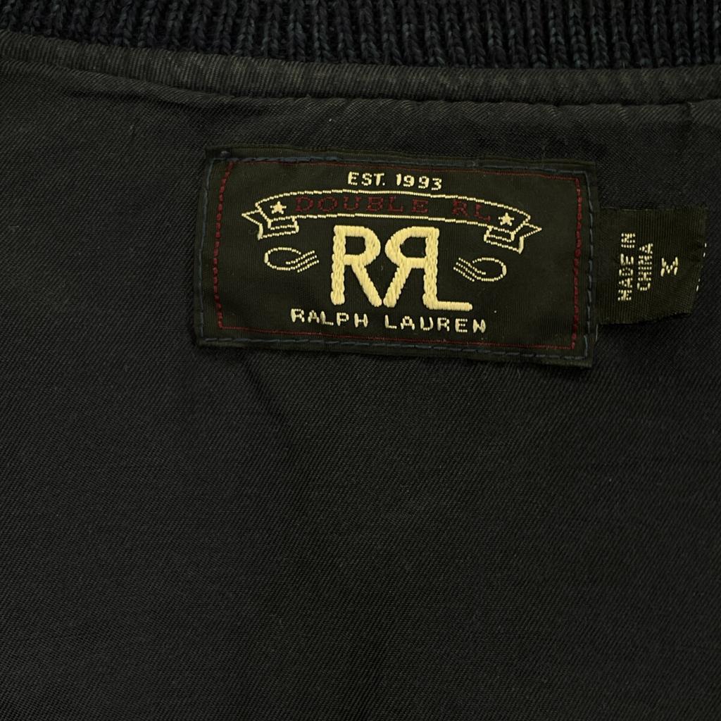 RRL Indigo Patch Embroidered Sateen Souvenir Jacket Jacket M khakiUsed