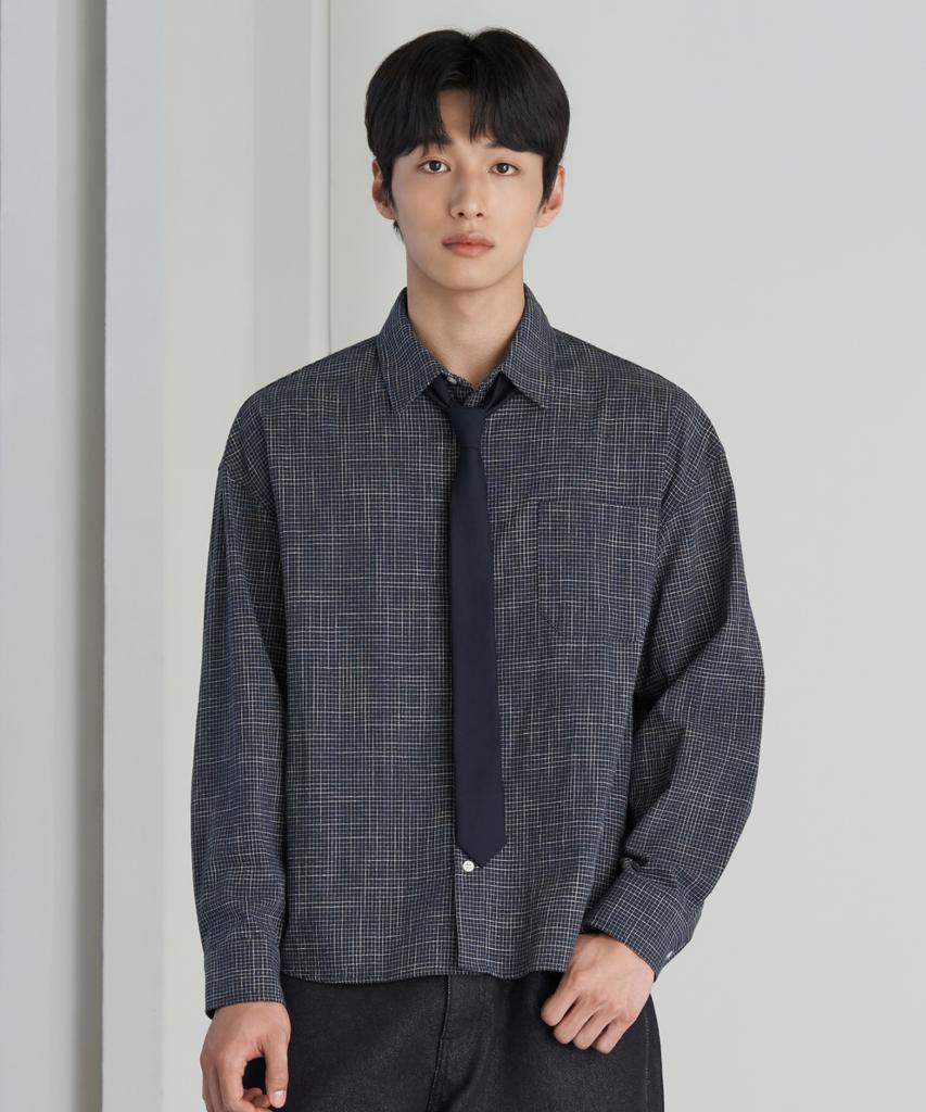 HYOJI 26 Fw Semi-Crop Check Shirt (4 Colors)