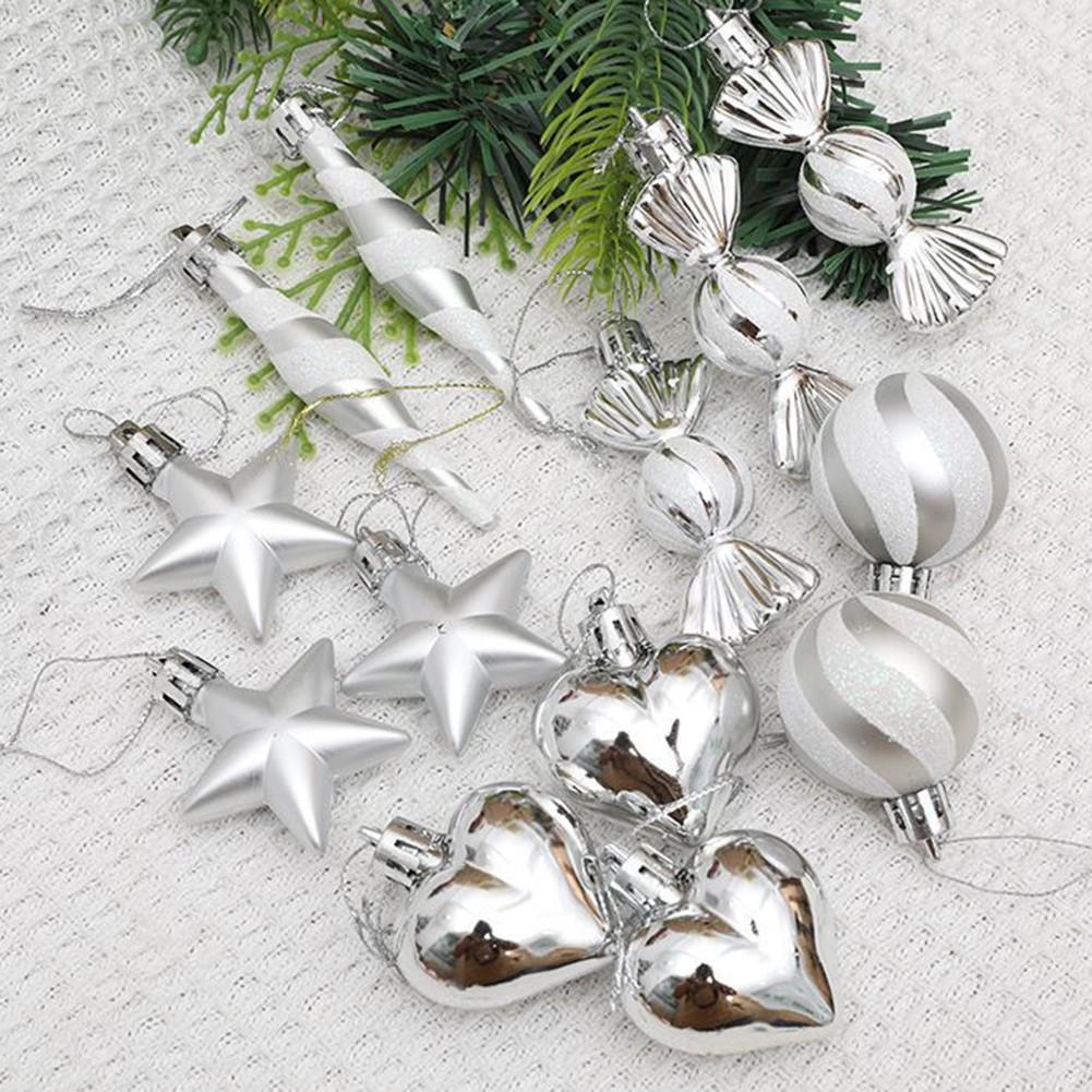 

Сверкающие 13 шт. Конфетные леденцы Рождественские украшения для радостных мероприятий серебряный
