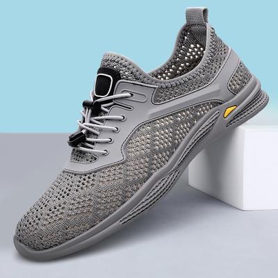 Mode Sommar Herr Casual Mesh Skor Coola Andningsbara Bekväma Herr Utomhus Vandringssneakers Trendiga Herr Mjuka Sula Ihåliga Skor