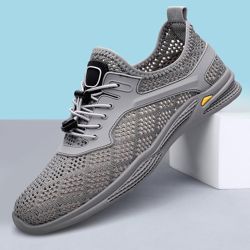 Fashion Summer Men's Breathable Flats Hollow Out Casual Shoes Fashion Outdoor Soft Sole Comfort Walk Sneakers Commute Casual Mesh Shoes