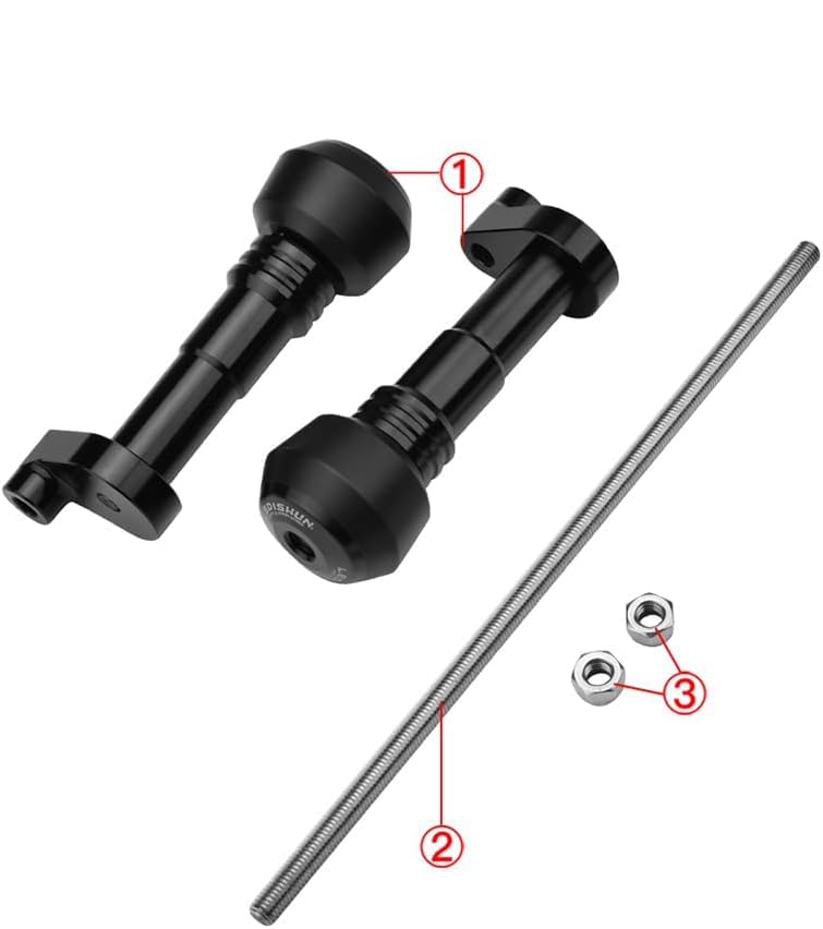 Motorcycle Frame Sliders/Engine Sliders for Honda Rebel 250 (Black)