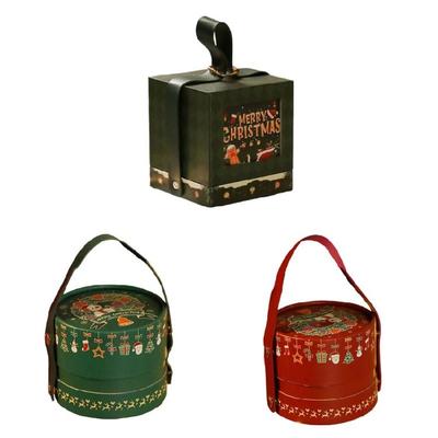 Multipurpose Christmas Party Favors Box Paper Gift Holders Designed For Candy Storage And Festival Gift Exchanges
