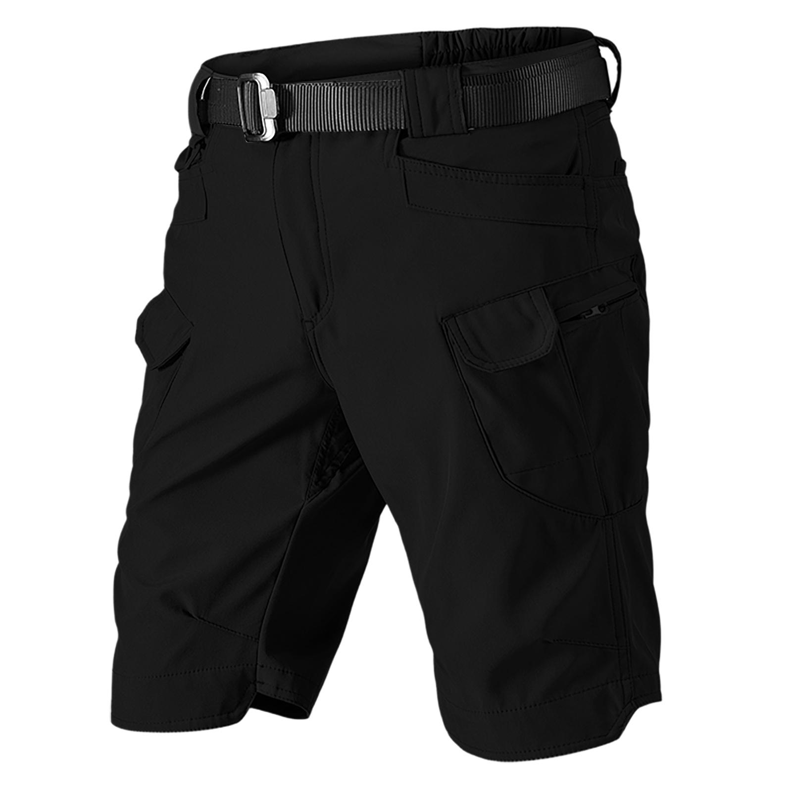 

Men s Casual Workwear Multi-Pocket Shorts XXL чорний