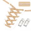 No Tie Shoe Laces For Sneakers Elastic Shoelaces Metal Press Lock Men and Women Lazy Shoes Lace Rubber Band Shoestring 1 Pair