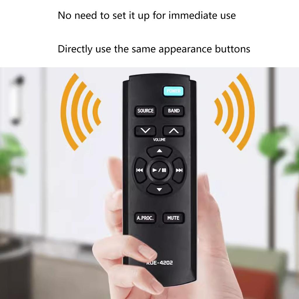Kompaktní a lehký dálkový ovladač pro ALPINE přehrávač do auta RUE4202 CDXA08 Ovladače přijímače Plná funkčnost
