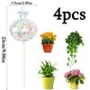 4pcs Self Watering Planter Insert Plant Watering Devices Plant Watering Bulbs Plant Watering Globes Rainbow Colors Cactus Shape Self Watering Globes