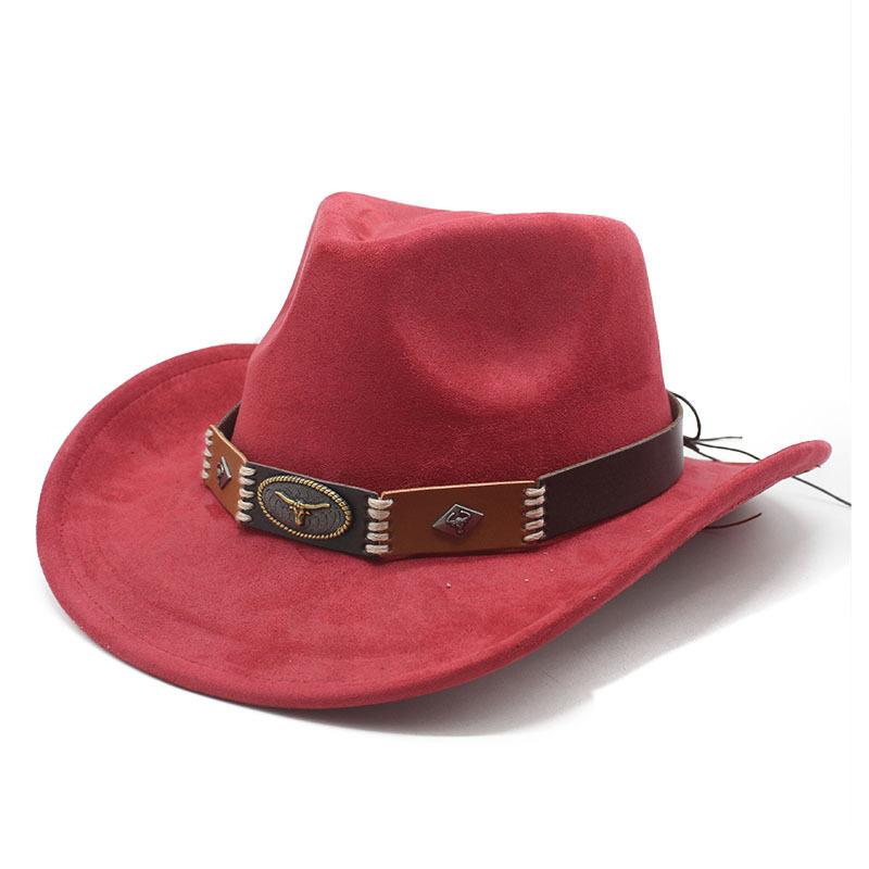 Ethnic Style British Top Hat, Suede Men'S And Women'S Couple Hats, Western Cowboy Top Hats, Jazz Hats For Performance