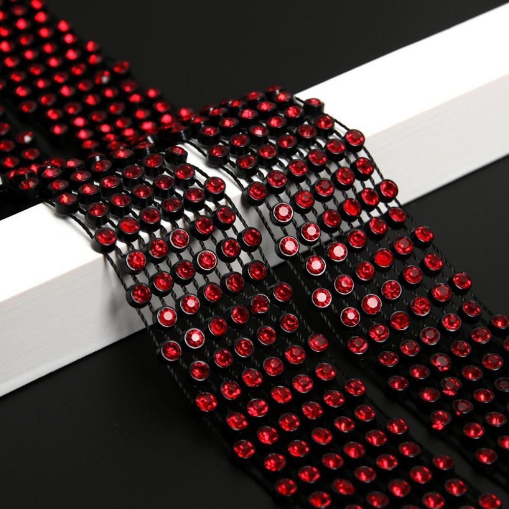 Trendy 1.8M Long Bling Scarf Neckerchief Sparkling Luxury Choker Necklace Crystal Necktie Collar Women Fashion