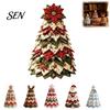 Holiday Atmosphere Props DIY Quilted Christmas Tree Kit, Handmade Fabric Tabletop Decoration, Festive Party Supplies Craft Project for Home