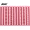 Dishwasher Safe Baking Molds Silicone Twist Pretzel Mold, 12 Cavity Cake Chocolate Rod Candy Tray, Nonstick Easy Release Ice Cube Soap Crayon