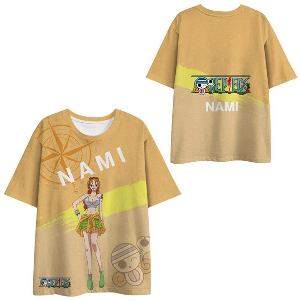 10 Colors Funny ONE PIECE Anime T Shirts Cool Men's Tshirt O Neck Casual Unisex Streetwear Fashion Tee