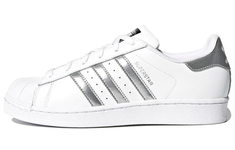 Adidas Wmns Superstar  White Silver Metallic  Women s AQ3091 40