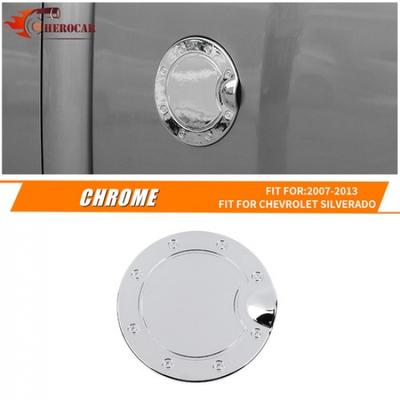 Chrome Gas Cap Door Fuel Tank Trim For Chevy Silverado GMC Sierra 07-13 Exterior