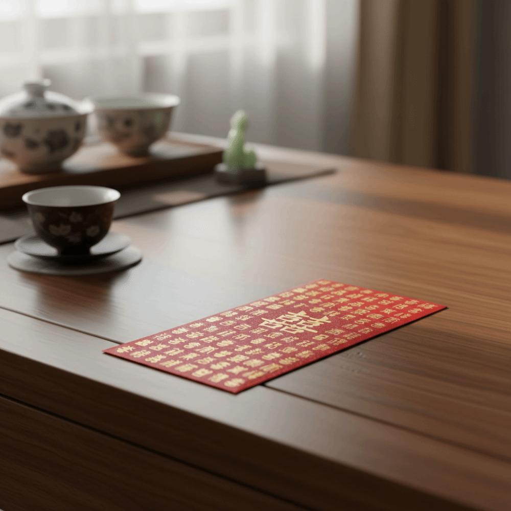 6pcs Blessing Wedding Red Envelope Joy Pattern Money Bag Gift Envelopes Wedding Celebration