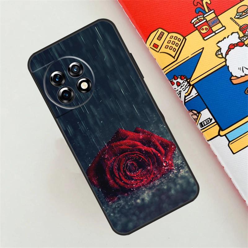 Red Rose Flower Case For OnePlus 10T 8T 12R 10R 9R 12 11 10 9 Pro Nord CE 4 2 Lite N10 N20 N30 Nord 3 Cover