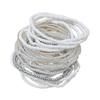 Versatile White  Bead Bracelets Trendy White  Bead Bracelet Set for Beachwear Elegant Beaded Wristband Charm