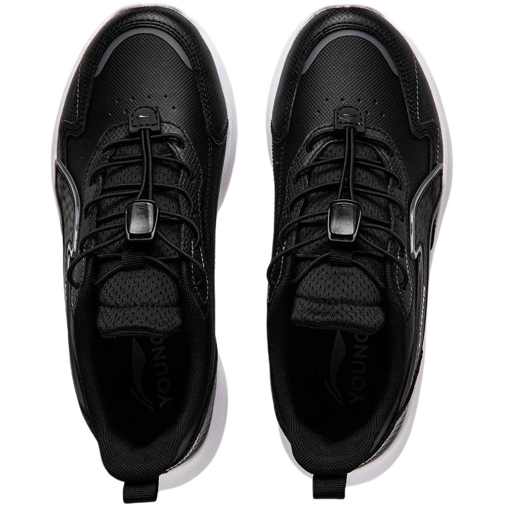 Li Ning Kids Ling Yue 5 Sports Lifestyle Series Comfortable Versatile Durable Low-Top Casual Shoes Men Casual Shoes Black YKCU116-19