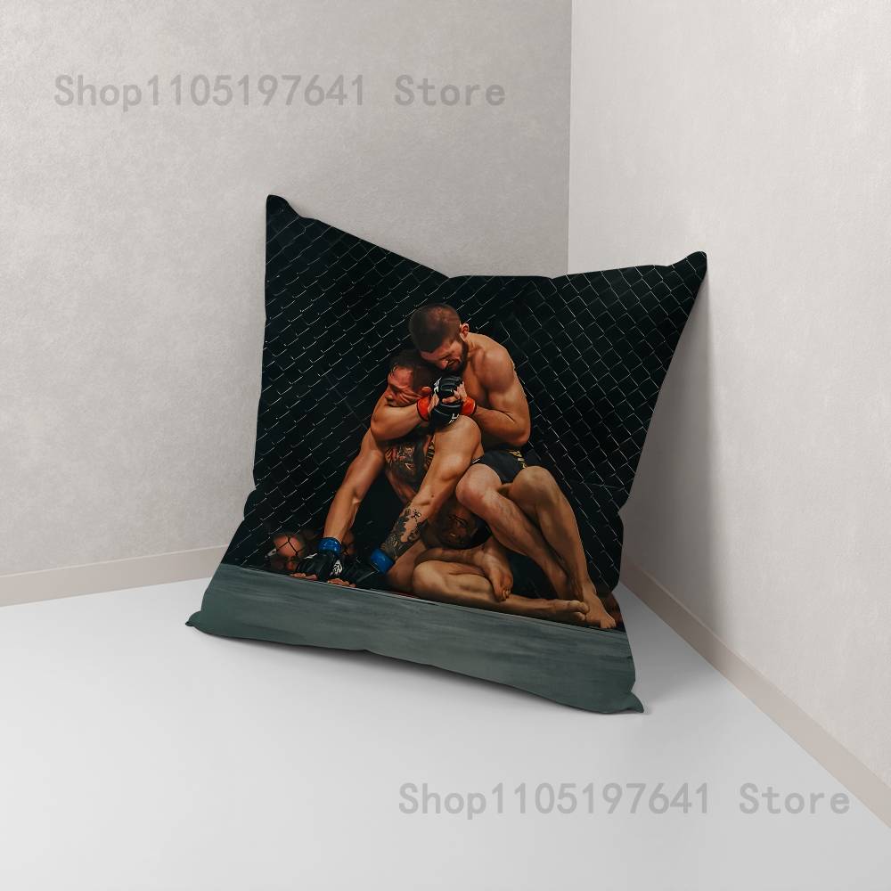 K-Khabib Cool N-Nurmagomedov Pillow Case For Sofa Decor Car Office Room Printing Cushion Cover Decorations and Protector