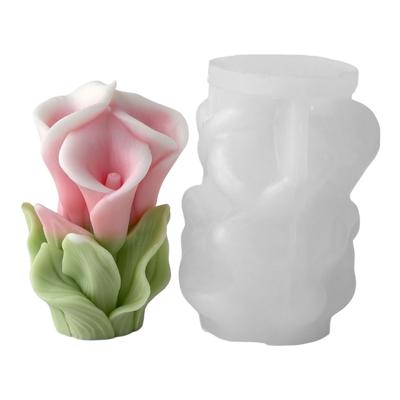 Embossing Silicone Molds Temperature Resistant Flower Candle Silicone Mould for Epoxy Resin Handmade Candle Soap