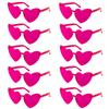 6-12pcs Heart Sunglasses Candy Color Rimless Fun Glasses for Girl Hen Bachelor Party Favors Wedding Decor summer traveling Gift