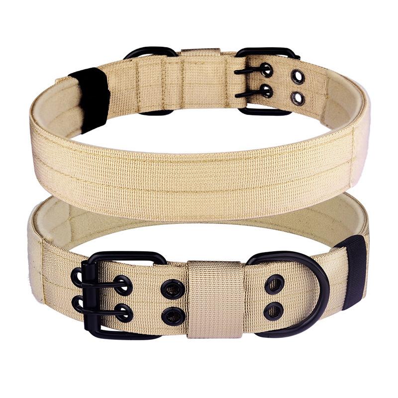 Pet tactical collar Doberman horse dog German shepherd special ring, large dog collar neck ring, strong and does not restrain the neck