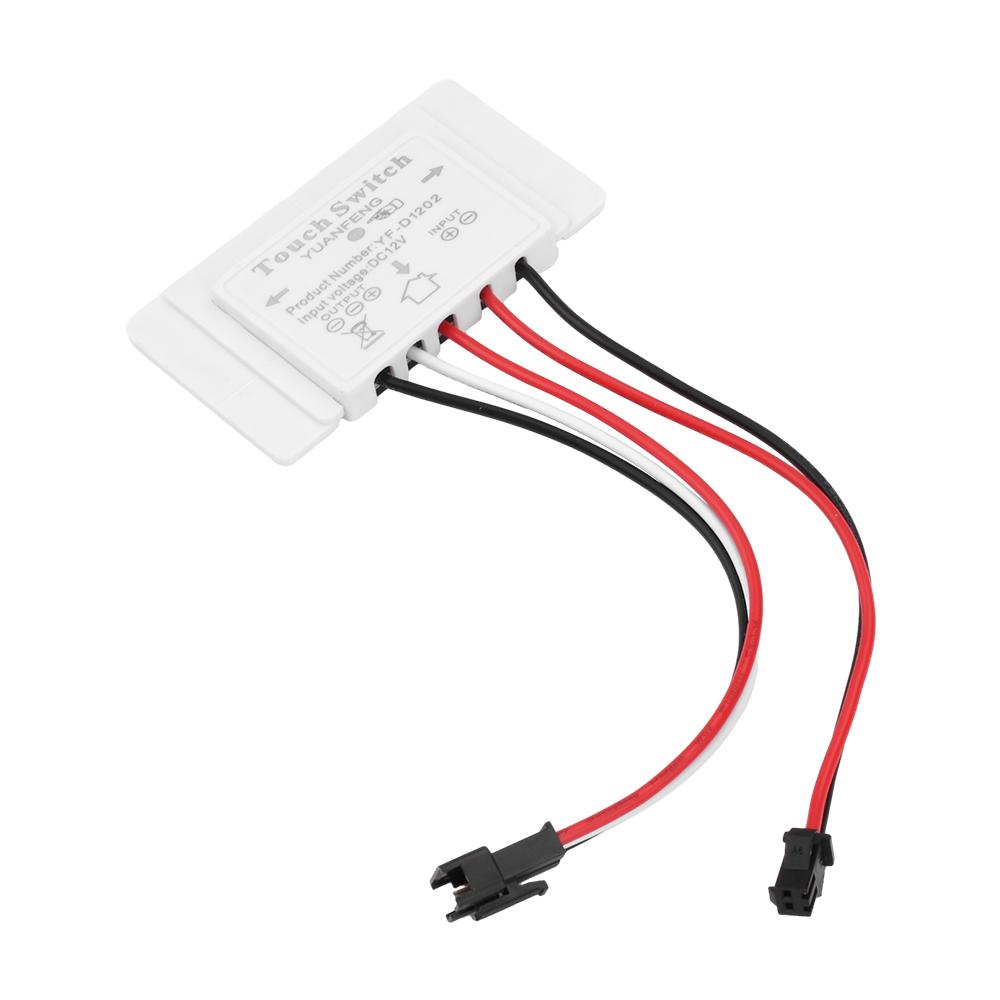 Touch Sensor Switch DC 12V 5A 60W LED Smart Single Key Mirror Light Switch Touch Dimmer Switch For Bathroom Mirror