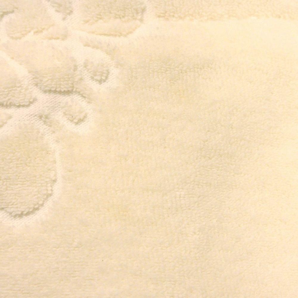 Used 12695 Towel Pouch C822Q29X01 7922 Logo Embossed Cotton All-Over Print Light Beige Calfskin Tan Anagram Pile Ecru