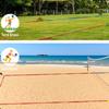 Outdoor Volleyball Boundaries Line with Ground Nails Volleyball Courts Webbing Marker for Sand Outdoor Grass Backyard
