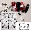 Salon Nail Accessories 6 Sheets Halloween Stickers for Women, Pumpkin Ghost Bat Skull Women Manicure Decoration Decals, Art Home Supplies