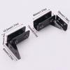 Non-perforated Glass Door Hinge Side Mounted Cabinet Glass Hinge  Kitchen Shelves