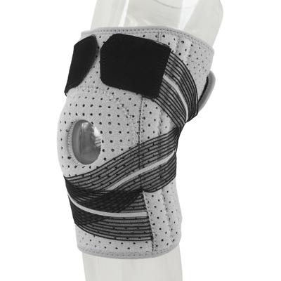 Band Kniebeschermer Ademend Comfortabel Grijs 3D Snit Ergonomisch Ontwerp Verstelbaar Beschermende Kniebeschermers voor Volwassenen