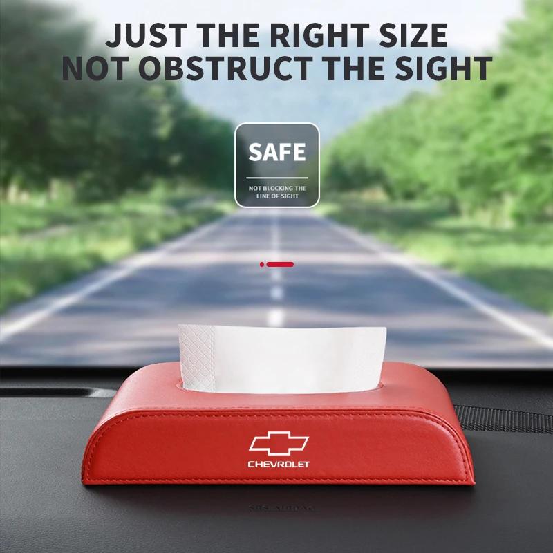 1pc Leather Supplies Seat-type Center Console Car Tissue Box For Chevrolet Cruze Captiva Trax Malibu Tahoe Equinox Impala  JB9