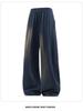 Men's Summer Loose Wide-Leg Textured Drawstring Pants