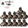Military Figures Soldier Building Block SWAT Special Forces Assault Team Camouflage Troops Vehicle Bricks Toy