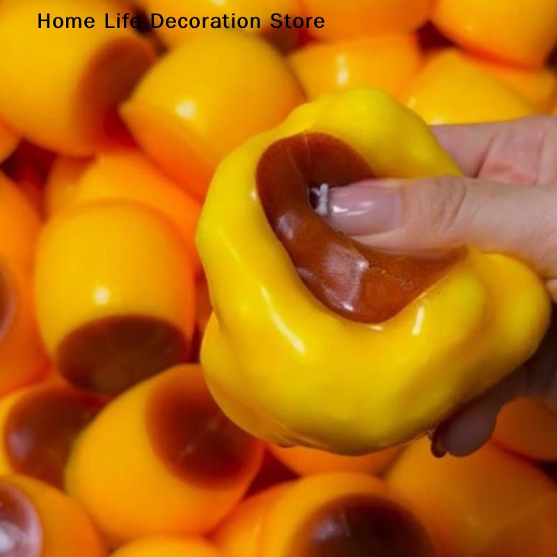 Food-Shaped Stress Ball Toast Squishy Toy Moldable Non-Bounce Squeeze Ball Asmr Sensory Anti Stress Fidget Toys For Kids Adult
