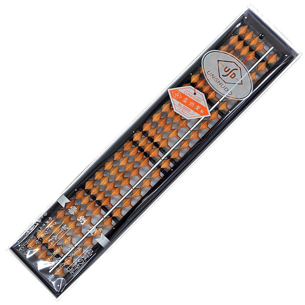 Unshudo Abacus, 23 digits, 4 beads, 34500, birch beads