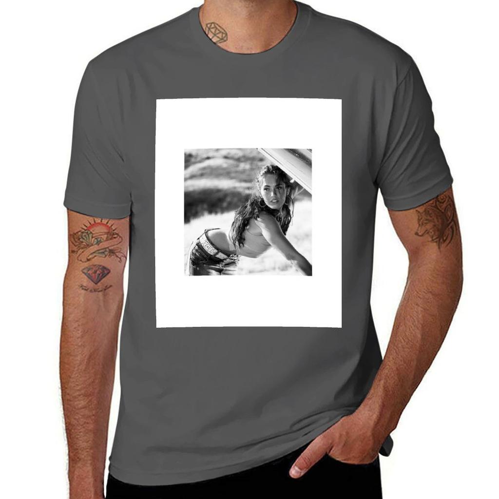 Megan Fox Tshirt Basic Casual Short Sleeve Cotton Shirt