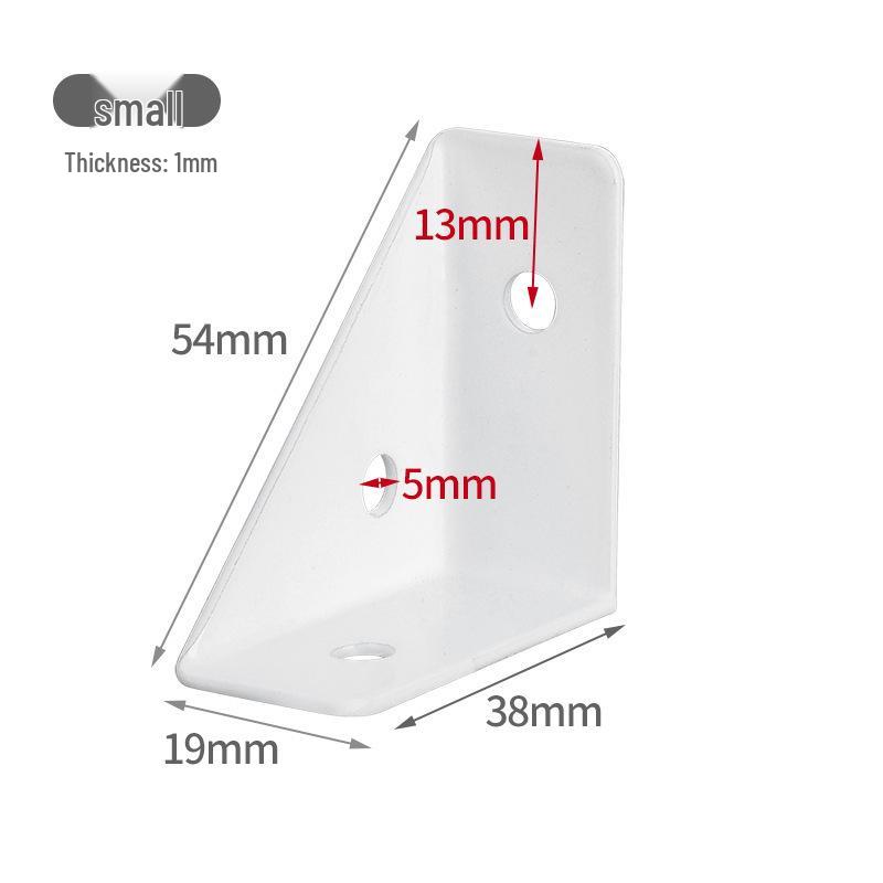 

Усиленный угловой кронштейн 90° для шкафов и полок No screws