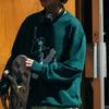 Adidas Originals Clover X Chang Csun X Su Yi Ming Triple Collaboration Series Comic Skateboard Print Sport Pullover Hoodie Men Tops Green IK4314