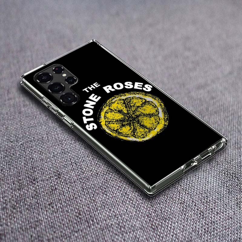 

The Stone-R-Roses Phone Case For Samsung Galaxy S24 S23 S21 S20 FE S22 S26 Ultra S25 Edge S10 Plus Cover Clear TPU Capa Shell Co Samsung S22