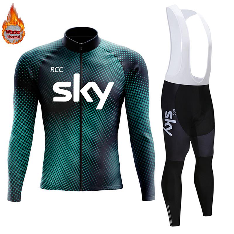 2026 Winter Warm Cycling Clothing Set Thermal Fleece Cycling Jersey Men's Mtb Clothing Man Blouse Uniform Bicycle Clothes Complete Set
