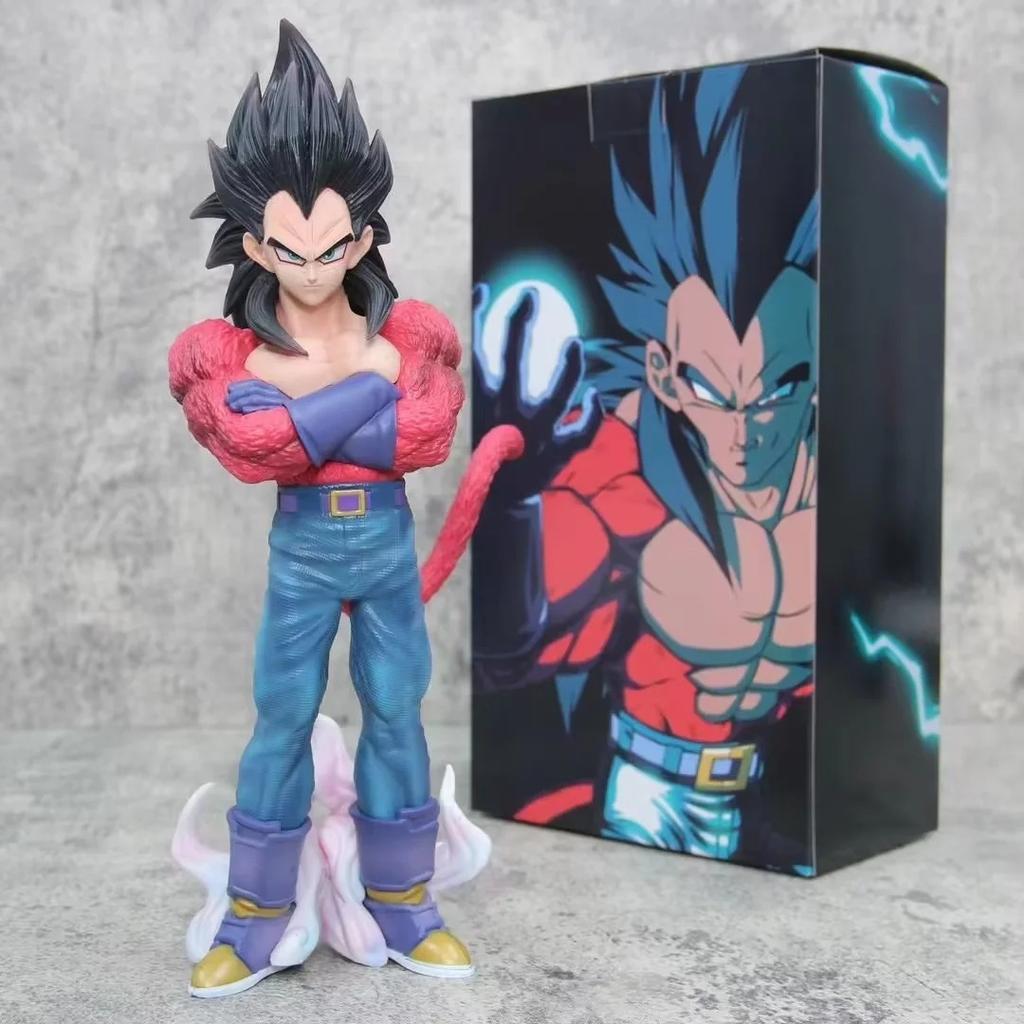 29 cm Dragon Ball Vegeta Super Saiyan 4 Stående Position Anime Figur Modell Gk Staty Samling Skrivbordsdekoration Prydnad Leksak