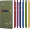 FIOVER Colorful Gel Pens - 6Pcs 0.7mm Multi-Colored Pens, Smooth Writing Coloring Journaling Supplies for Note Taking, Cute Aesthetic Office School